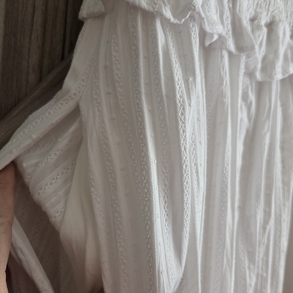 LOST & WANDER White Summer Midi Dress (New Without Tags) - Picture 5 of 7